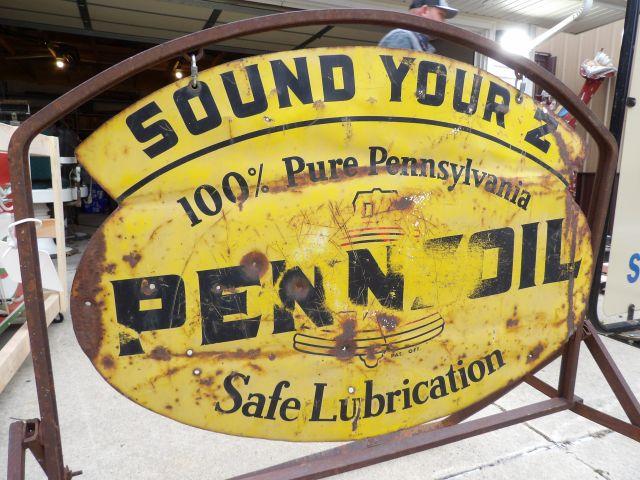 Pennzoil Safe Lubrication Curb Sign