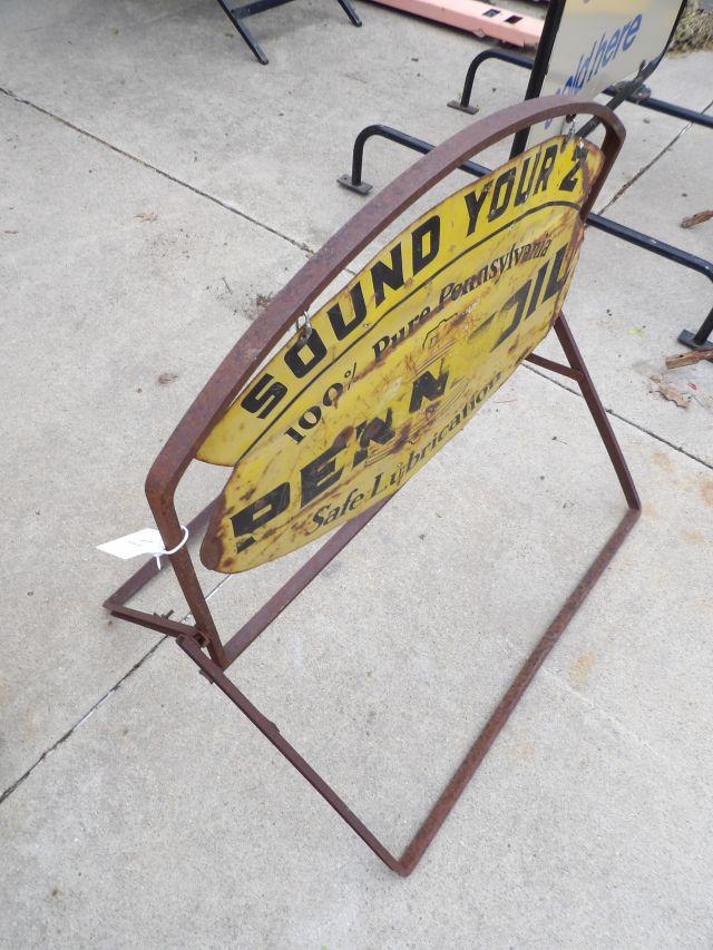 Pennzoil Safe Lubrication Curb Sign