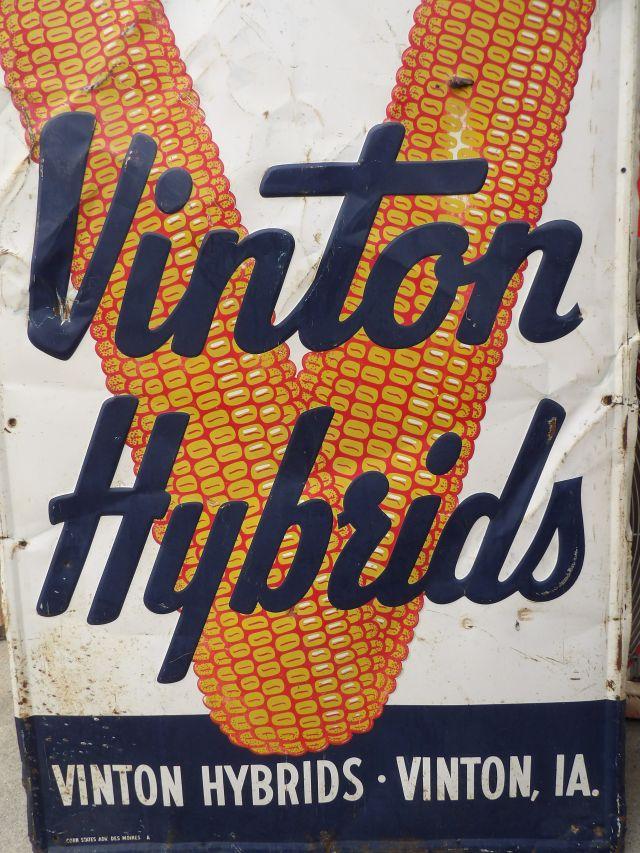 Vinton Hybrids Vinton, IA Embossed Sign