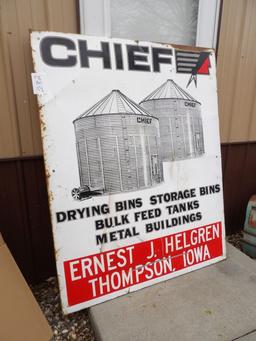 Chief Grain Bin Storage Sign