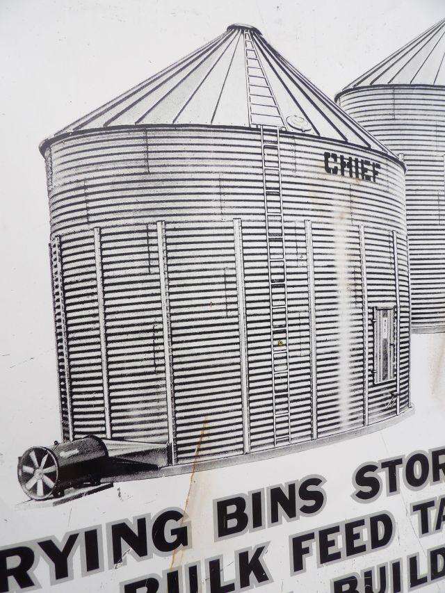 Chief Grain Bin Storage Sign