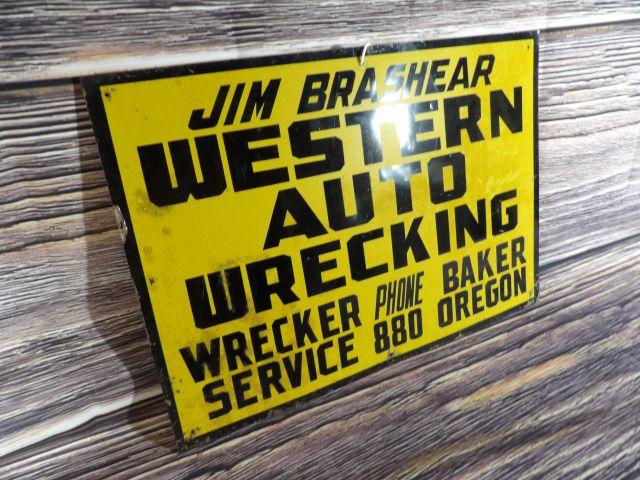 Western Auto Wrecking Sign