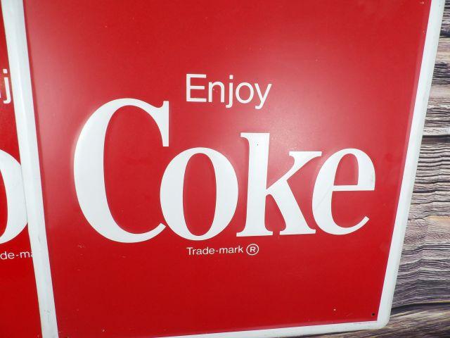 LOT (2) 1983 Coca Cola Signs
