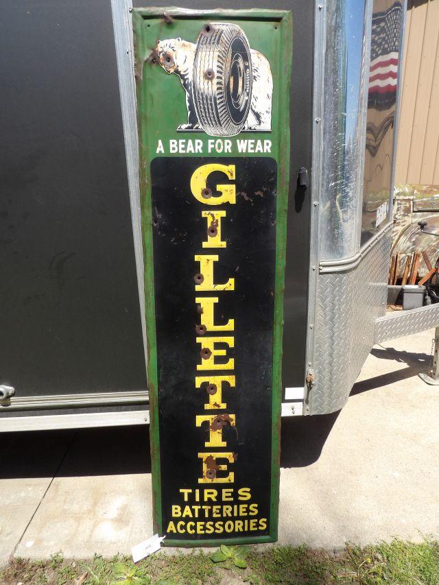 Gillette Tires Vertical Sign