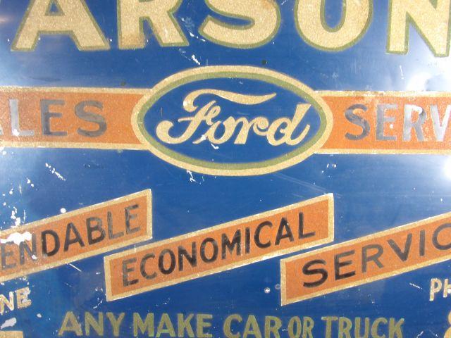 1940s Schmaltz Parsons Ford Sign - New York