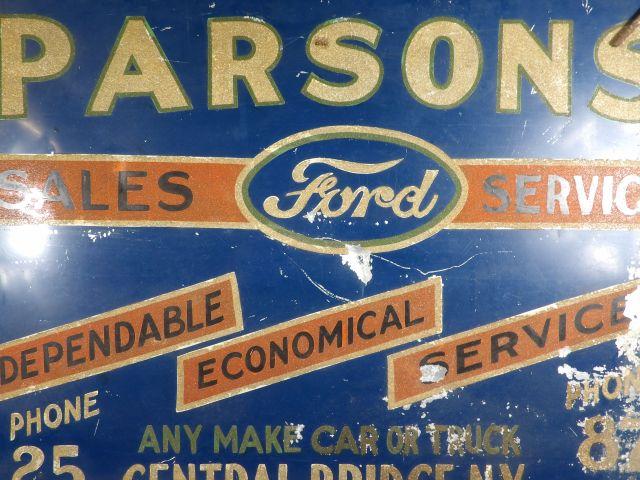 1940s Schmaltz Parsons Ford Sign - New York