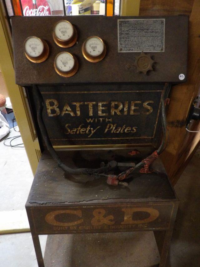 C& D Battery Rack with Charger