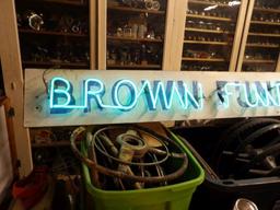 Brown Funeral Home Neon Sign