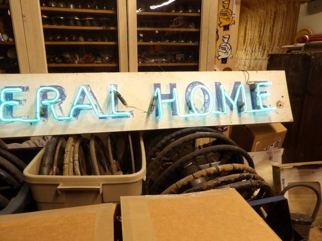 Brown Funeral Home Neon Sign