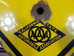 California State Automobile Association Road Sign