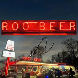 Root Beer Neon Sign - Dog N' Suds