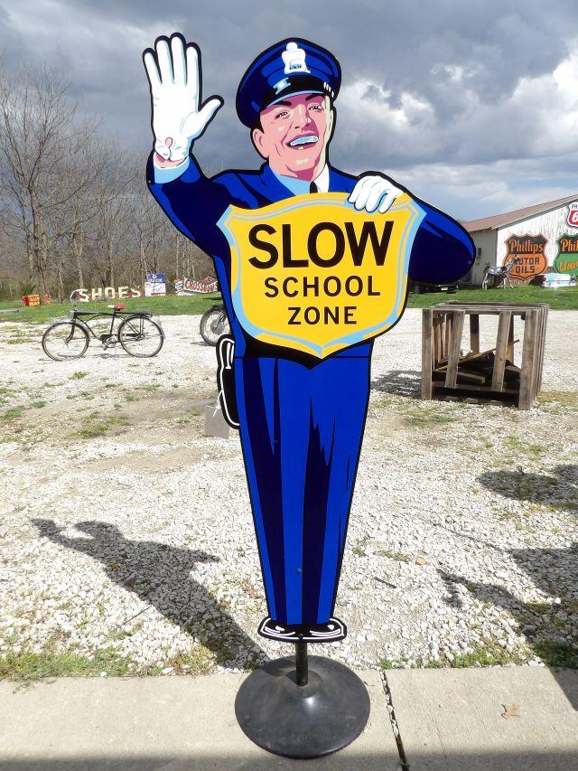 Coca-Cola Policeman Sidewalk Sign