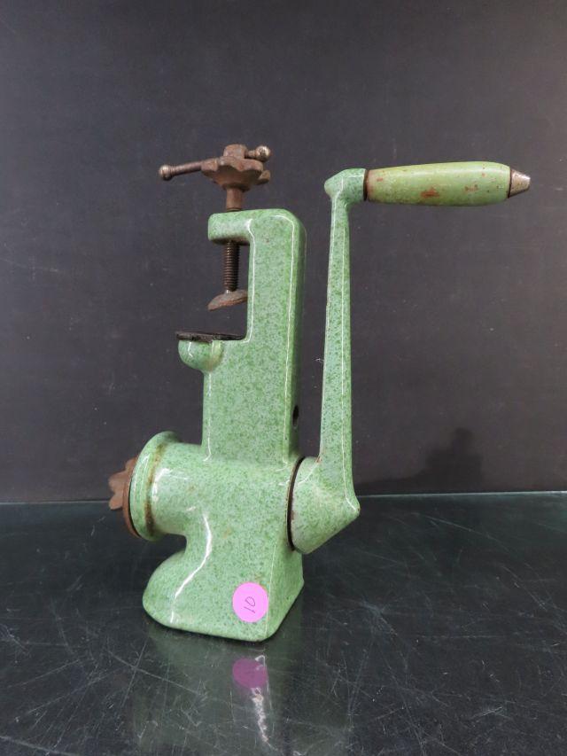 Splattered Enamel Meat Grinder