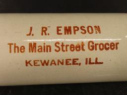 Kewanee, IL Stoneware Adv. Rolling PIn