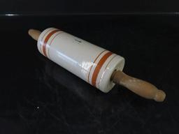 Alpha, IL Stoneware Adv. Rolling Pin