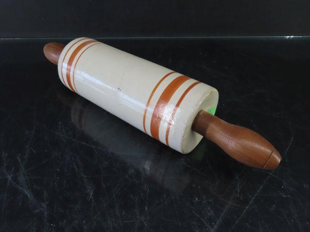 Clayton, IL Stoneware Adv. Rolling Pin