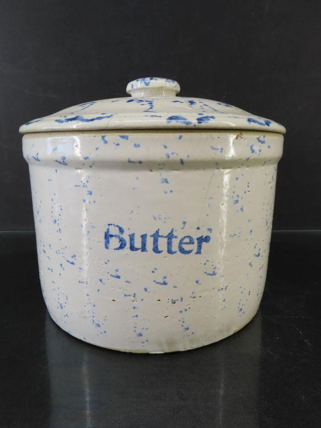 Large Butter Crock with Lid