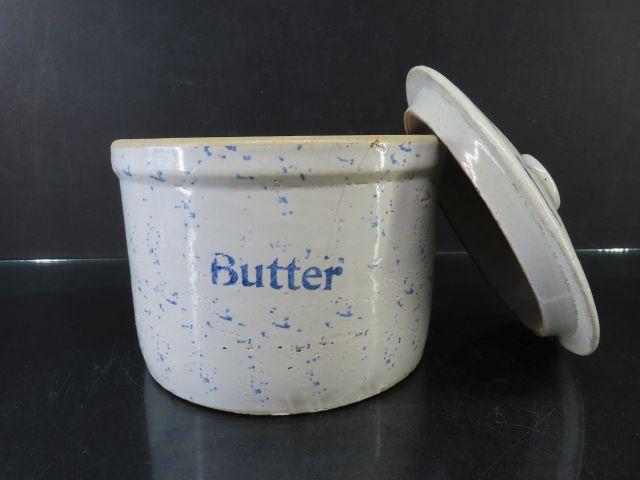 Large Butter Crock with Lid
