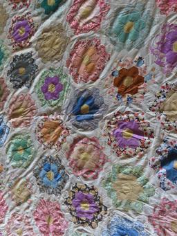 Lot of (2) Hand Stitched Quilt Tops