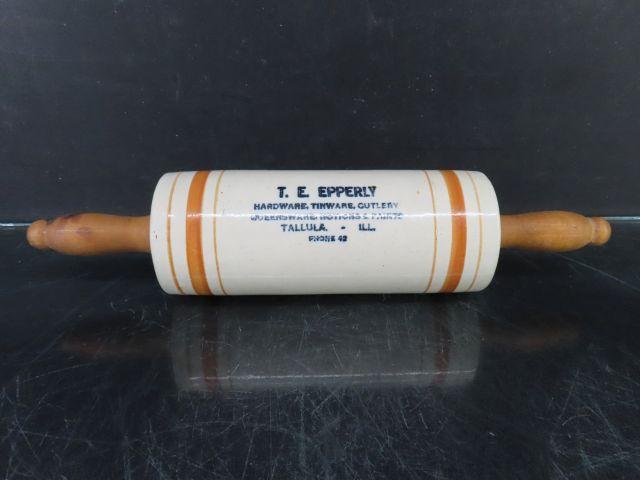 Tallula, IL Stoneware Adv. Rolling Pin