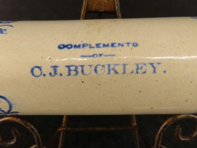 C.J. Buckley Adv. Stoneware Rolling Pin - NOTE SIZE