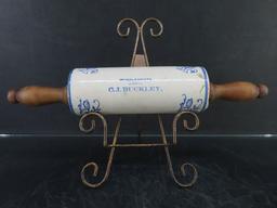 C.J. Buckley Adv. Stoneware Rolling Pin - NOTE SIZE