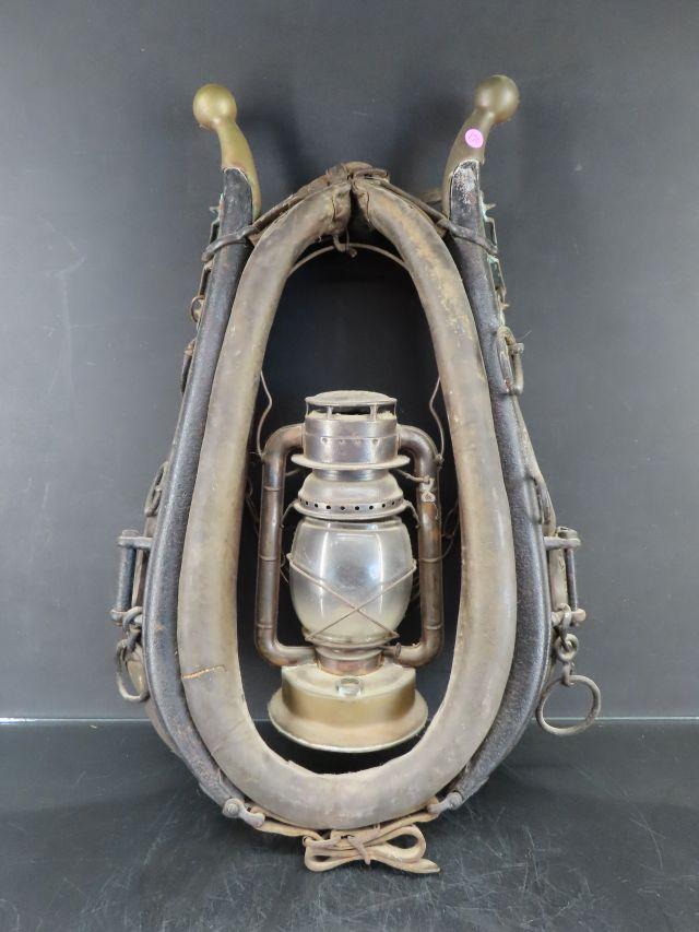 Early Horse Collar with Oil Lamp