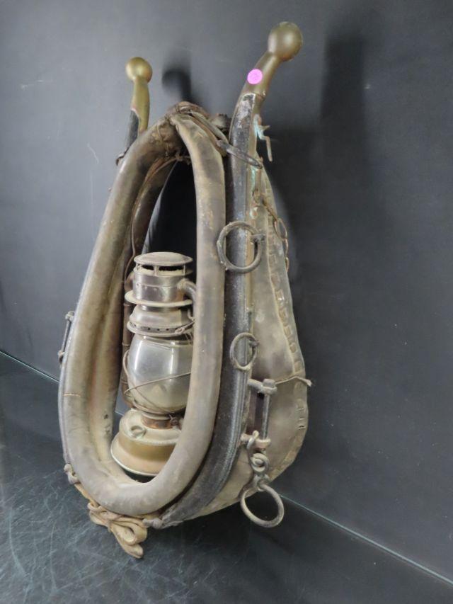 Early Horse Collar with Oil Lamp