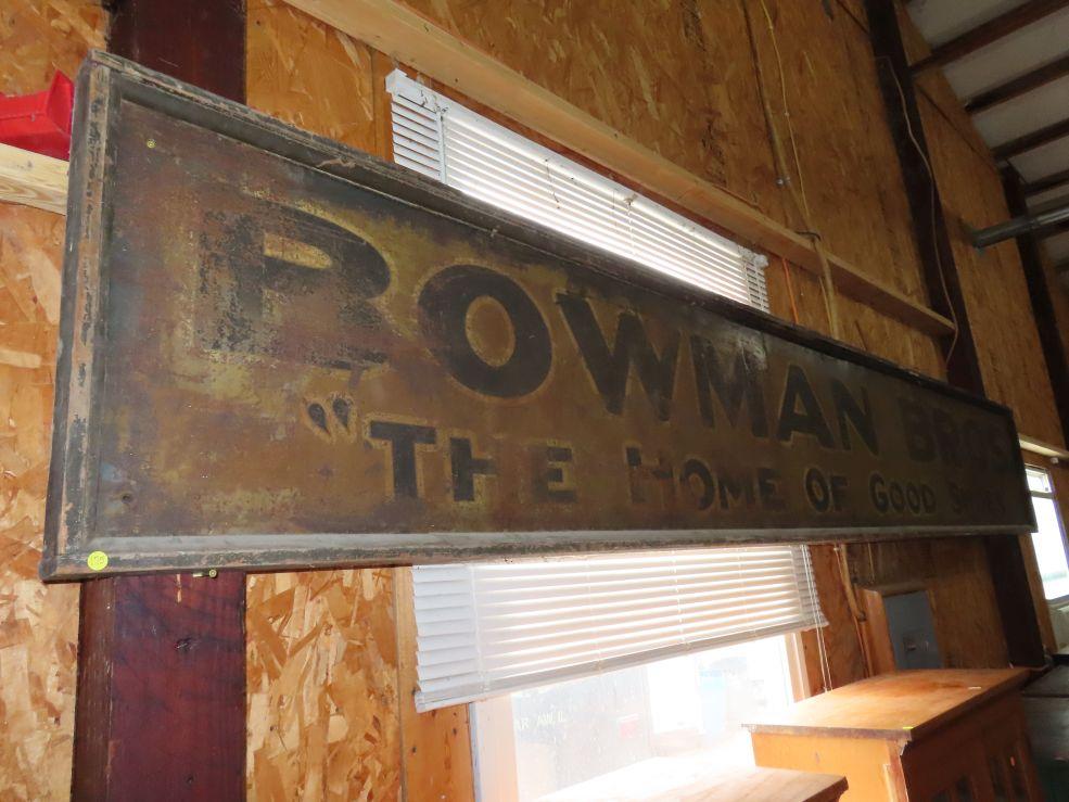 Bowman Bros. Storefront Shoe Sign - Early