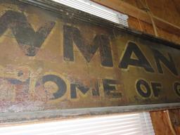 Bowman Bros. Storefront Shoe Sign - Early