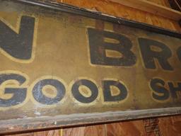 Bowman Bros. Storefront Shoe Sign - Early