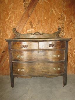 Oak 4 Drawer Chest