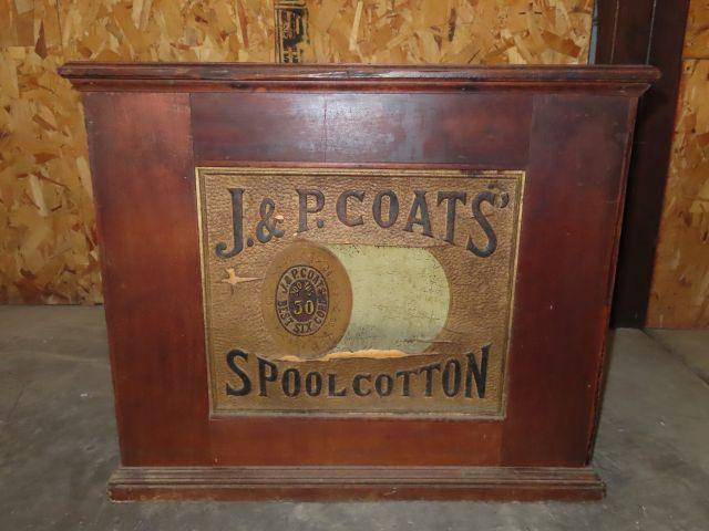 J. & P. Coats Spool Cabinet