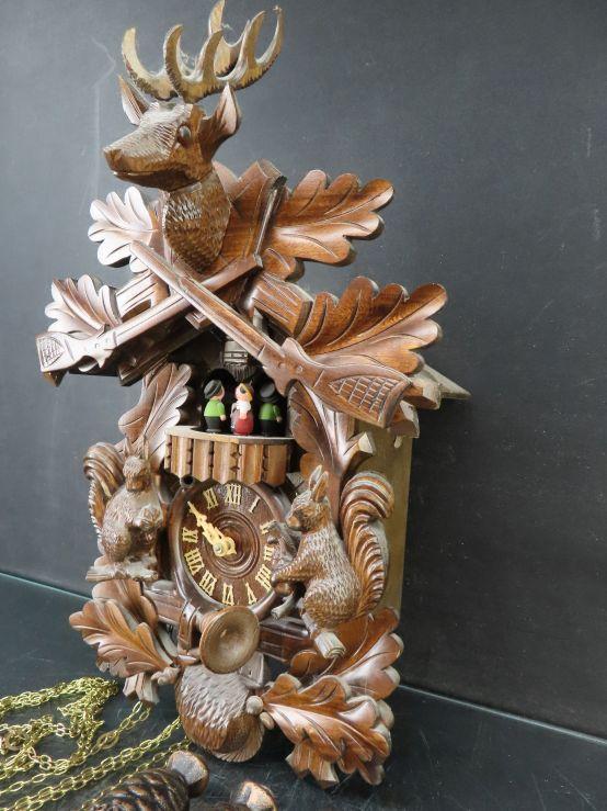 Black Forrest Hand Carved Cuckoo Clock