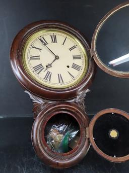 Early Walnut Wall Clock