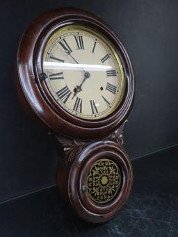 Early Walnut Wall Clock