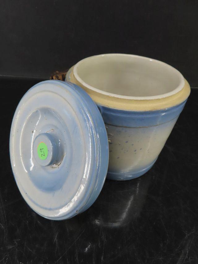 B & W Pottery Lard Bucket