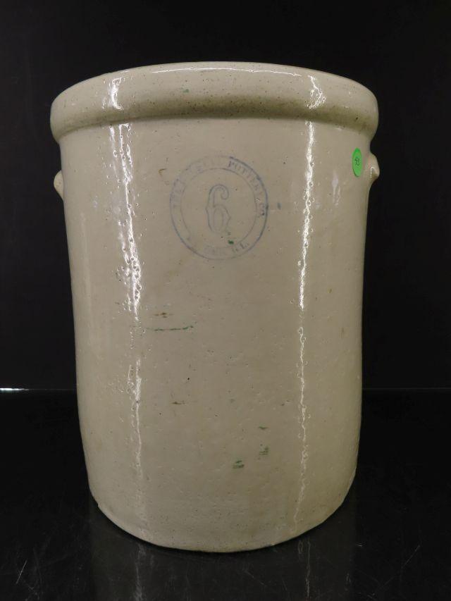 6 gal Buckeye Pottery Crock