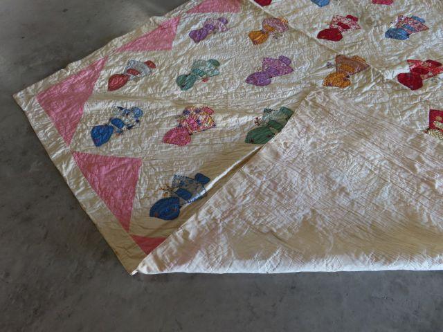 Sun Bonnet Sue Hand Stitched Quilt