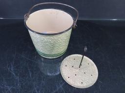 Textured Enamelware Strainer