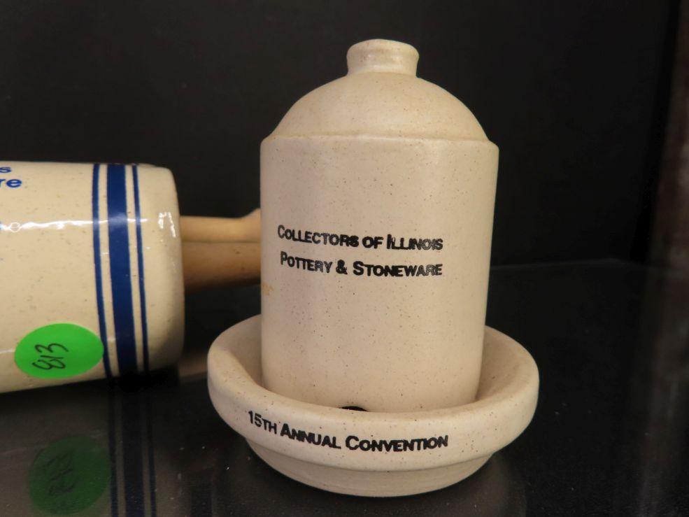 Lot of (3) Commemorative Illinois Stoneware Miniatures