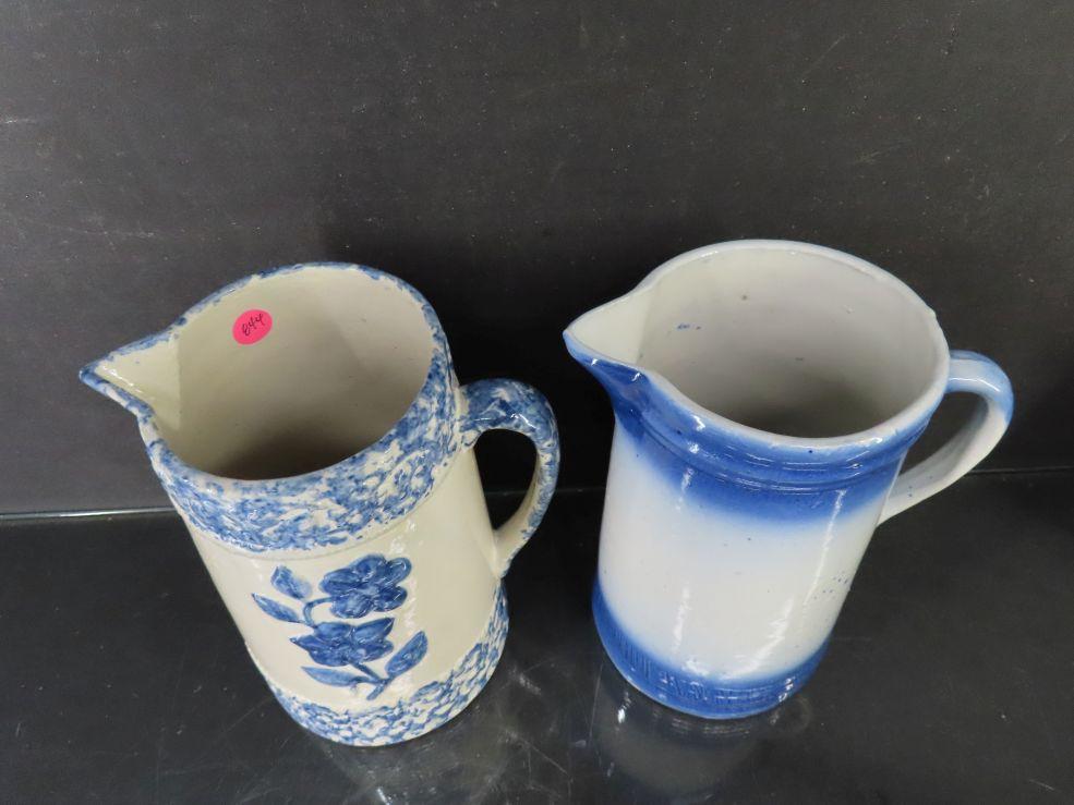 Lot of (2) B&W Pottery Pitchers