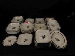 Lot of Ironstone Tea Leaf China - Side Dish Bowls