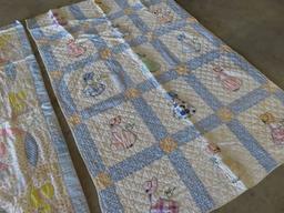 Lot of (2) Hand Sewn Quilts
