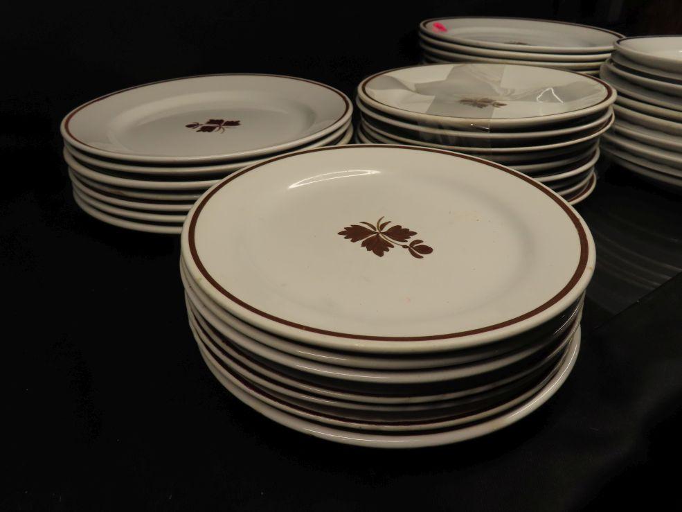 Lot of Ironstone Tea Leaf China - Plates