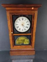 Large Early Oak Mantle Clock - Waterbury