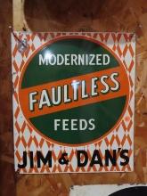 Faultless Feeds Sign