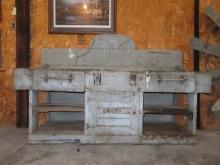 Early Painted Primitive Work Bench