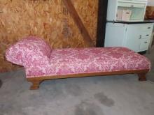 Early Oak Fainting Couch