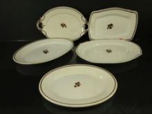 Ironstone Tea Leaf Platters and Plates